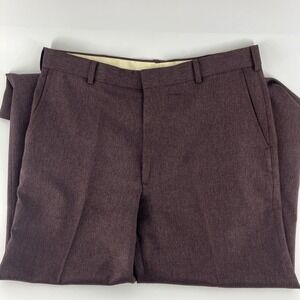 Vintage John Alexander Dress Pants Purple 36x30 Made In USA